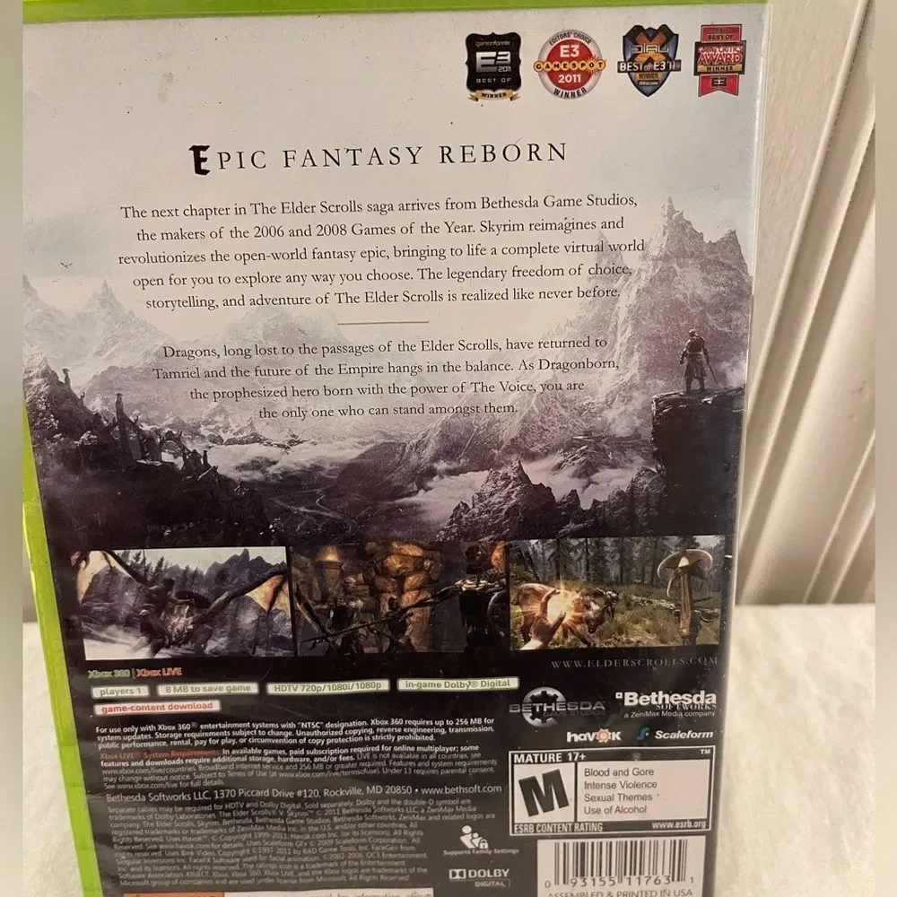 Xbox 360 The Elder Scrolls‎ V - Skyrim
